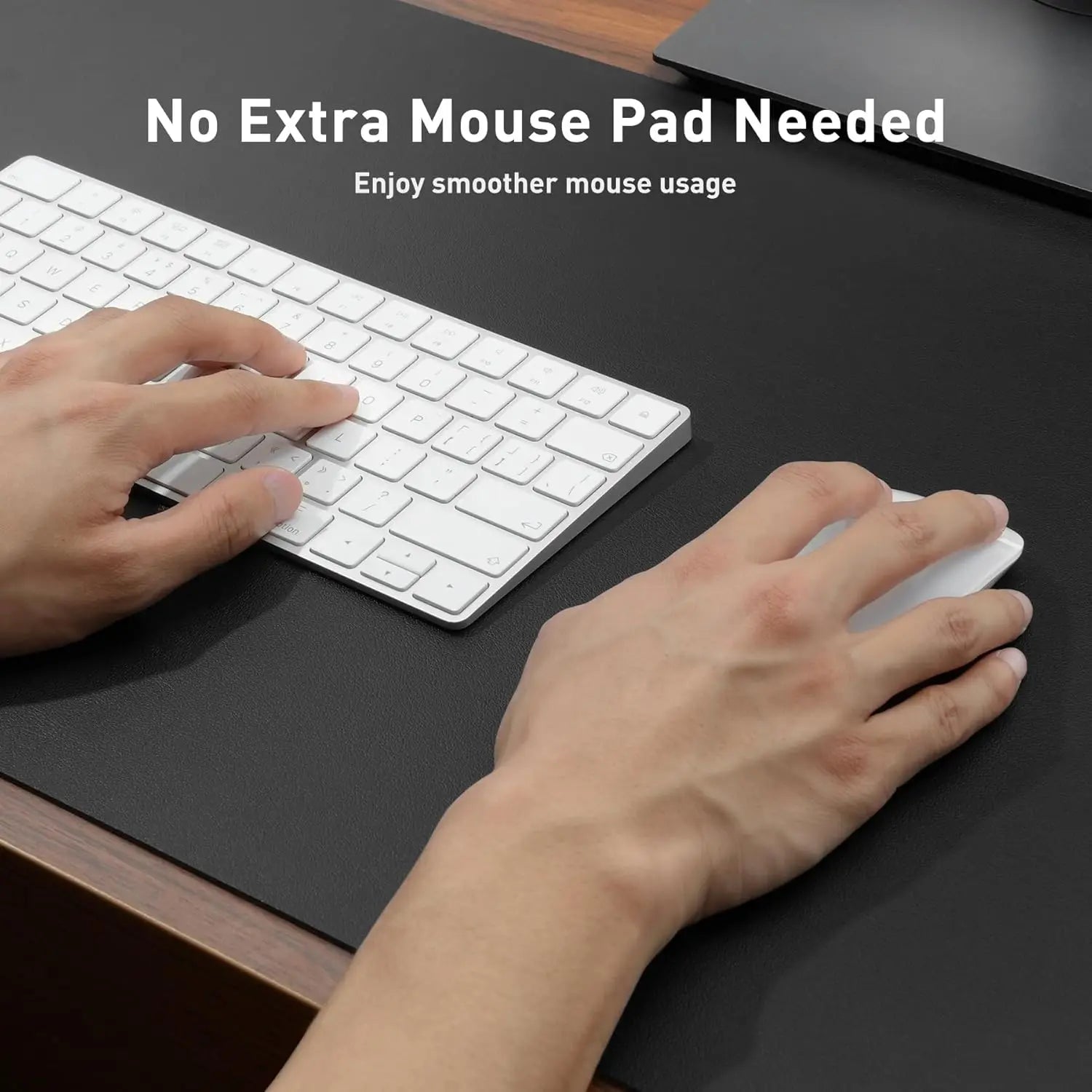 Large Waterproof Desk Mouse Pad - PU Leather Desk Mat for Work & Home Office