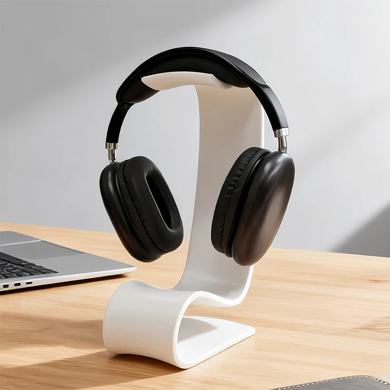 Minimal Desk Headphone Stand - Stable & Space  Saving Holder